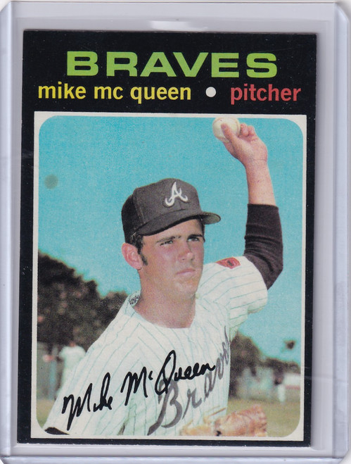 1971 Topps Baseball #8 Mike McQueen - Atlanta Braves