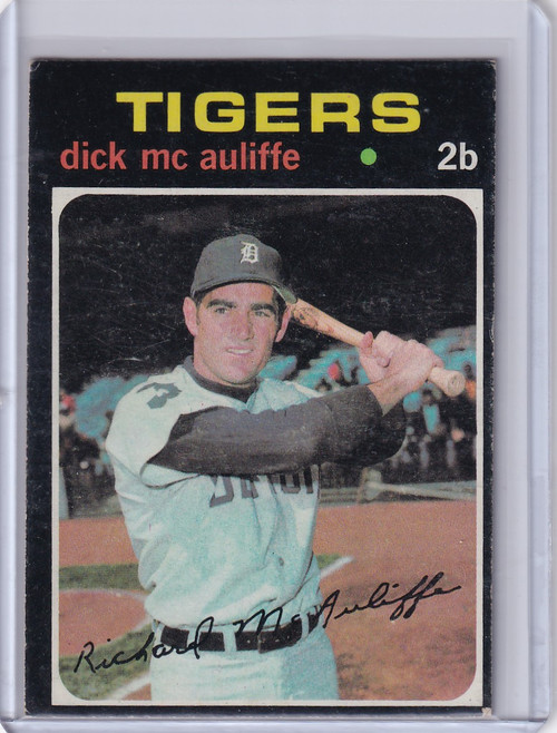 1971 Topps Baseball #3 Dick McAuliffe - Detroit Tigers