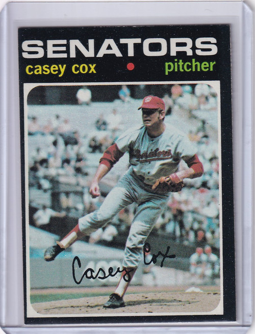 1971 Topps Baseball #82 Casey Cox - Washington Senators