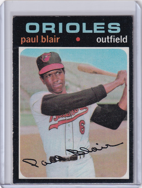1971 Topps Baseball #53 Paul Blair - Baltimore Orioles
