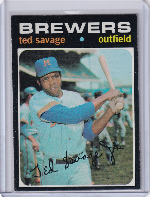 1971 Topps Baseball #76 Ted Savage - Milwaukee Brewers