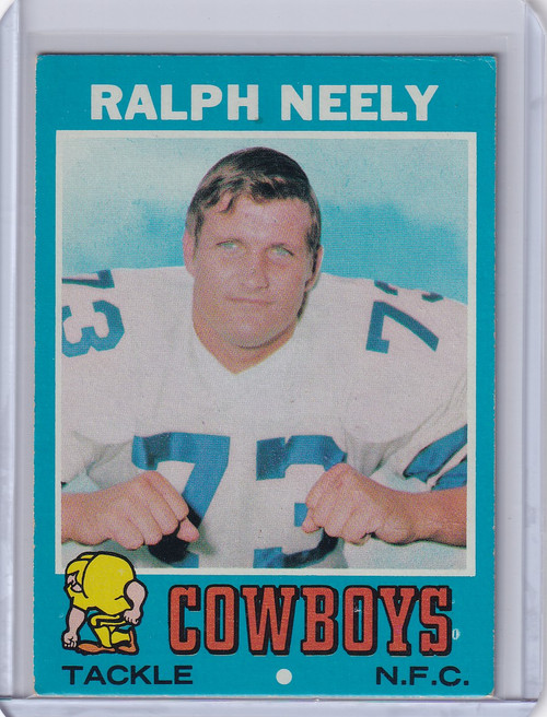 1971 Topps Football #89 Ralph Neely - Dallas Cowboys