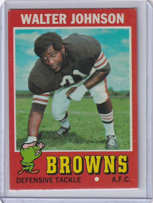 1971 Topps Football #104 Walter Johnson - Cleveland Browns