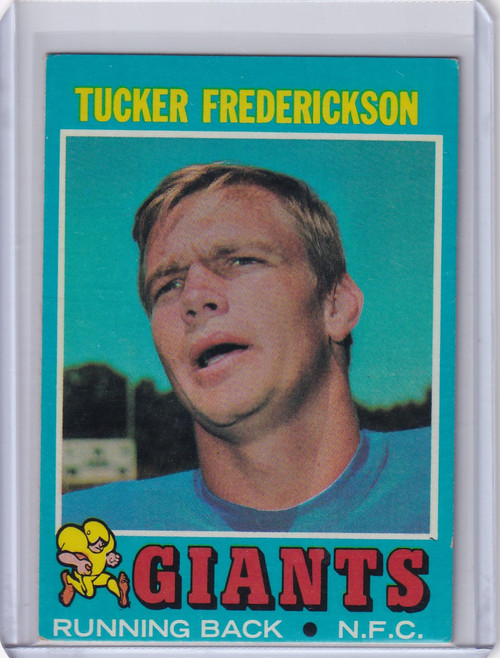 1971 Topps Football #101 Tucker Frederickson - New York Giants