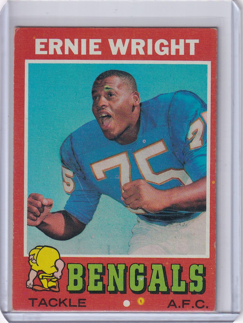 1971 Topps Football #99 Ernie Wright - Cincinnati Bengals