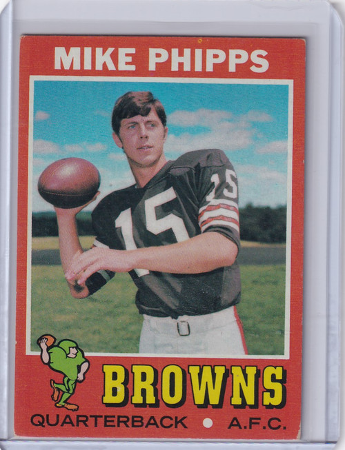 1971 Topps Football #131 Mike Phipps - Cleveland Browns RC