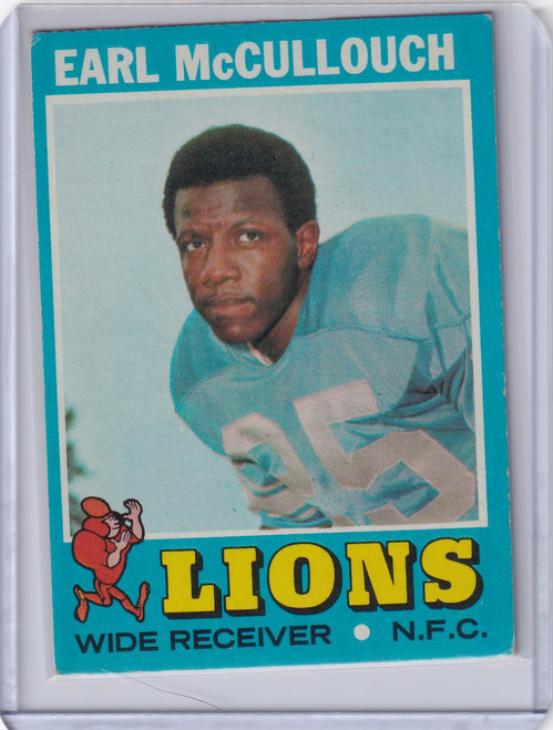 1971 Topps Football #127 Earl McCullouch - Detroit Lions
