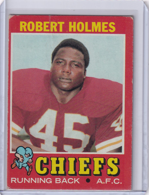 1971 Topps Football #254 Robert Holmes - Kansas City Chiefs RC