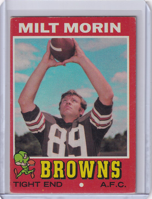 1971 Topps Football #249 Milt Morin - Cleveland Browns RC