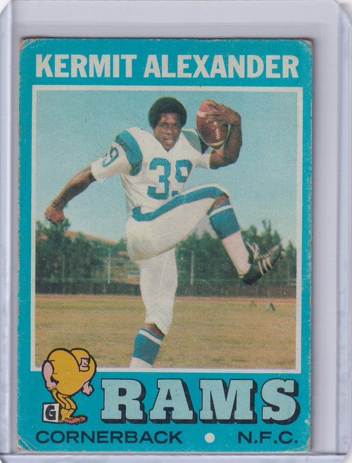 1971 Topps Football #243 Kermit Alexander - Los Angeles Rams