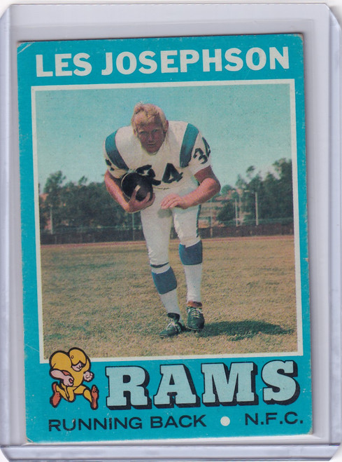 1971 Topps Football #181 Les Josephson - Los Angeles Rams