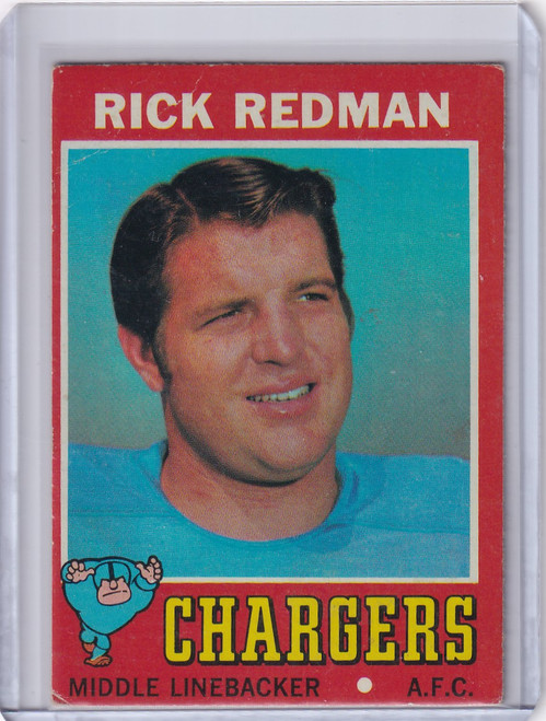 1971 Topps Football #42 Rick Redman - San Diego Chargers