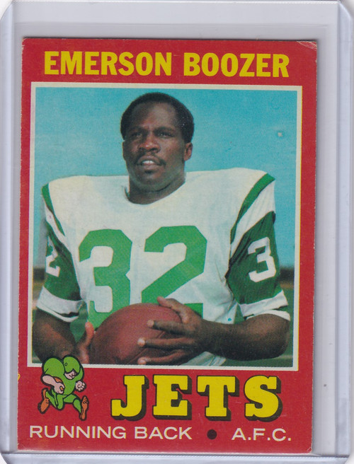1971 Topps Football #73 Emerson Boozer - New York Jets