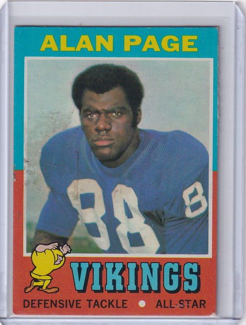 1971 Topps Football #71 Alan Page - Minnesota Vikings