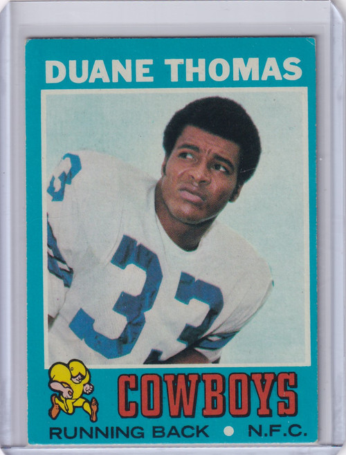 1971 Topps Football #65 Duane Thomas - Dallas Cowboys RC