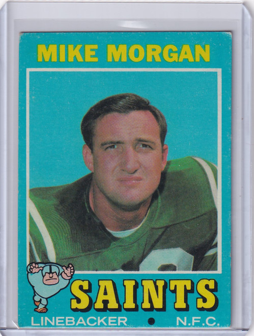 1971 Topps Football #57 Mike Morgan - New Orleans Saints RC