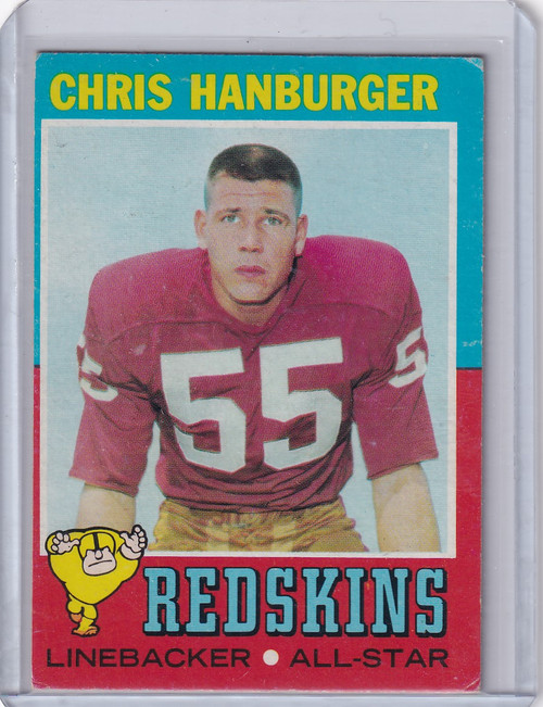 1971 Topps Football #97 Chris Hanburger - Washington Redskins