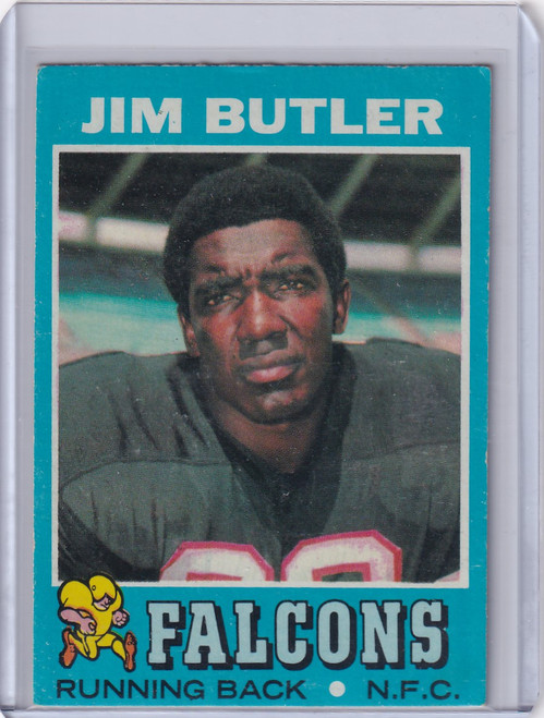 1971 Topps Football #2 Jim Butler - Atlanta Falcons