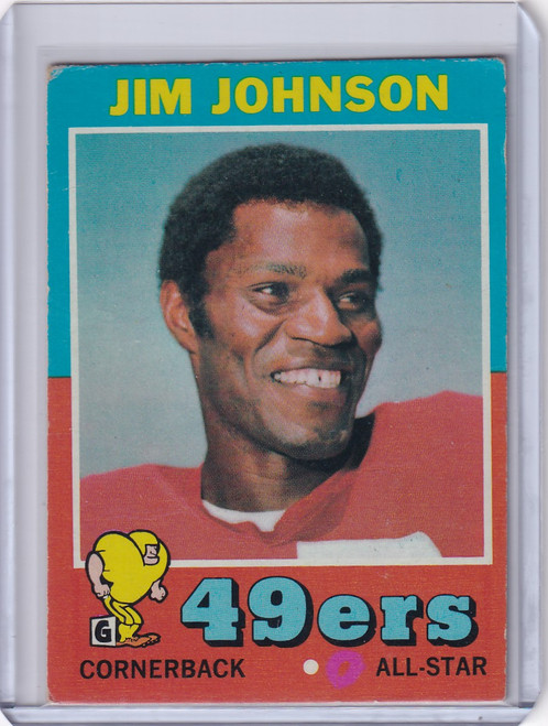 1971 Topps Football #24 Jim Johnson - San Francisco 49ers