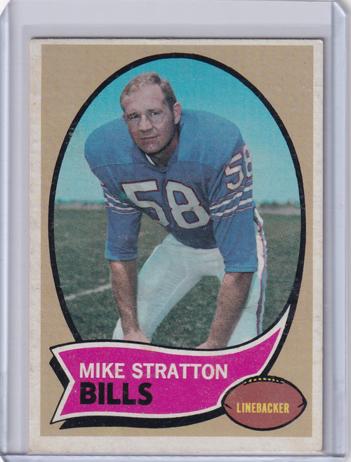 1970 Topps Football #252 Mike Stratton - Buffalo Bills