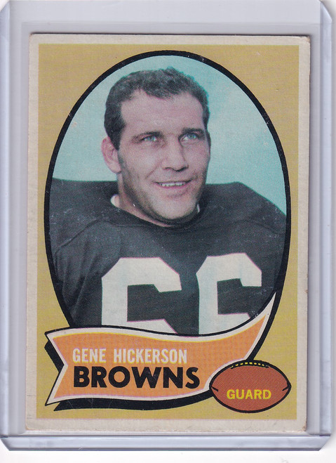 1970 Topps Football #233 Gene Hickerson - Cleveland Browns