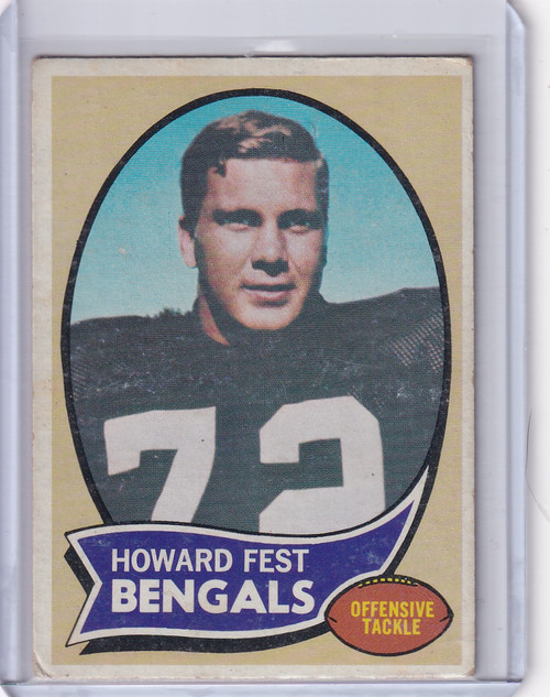 1970 Topps Football #211 Howard Fest RC - Cincinnati Bengals