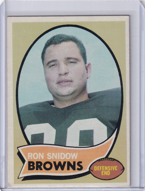 1970 Topps Football #194 Ron Snidow RC - Cleveland Browns