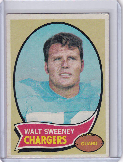 1970 Topps Football #173 Walt Sweeney - San Diego Chargers