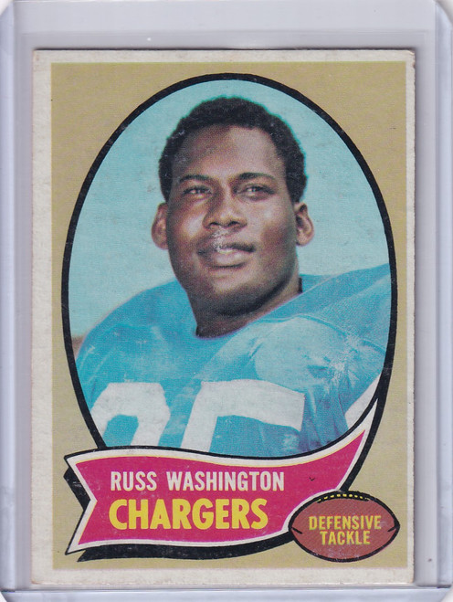 1970 Topps Football #206 Russ Washington RC - San Diego Chargers