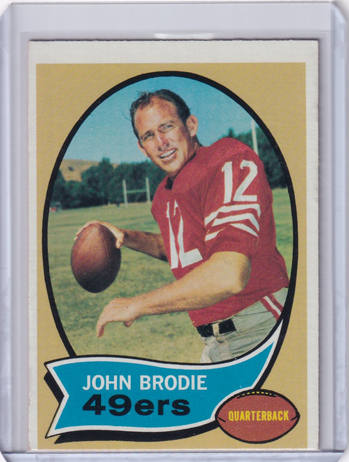 1970 Topps Football #130 John Brodie - San Francisco 49ers