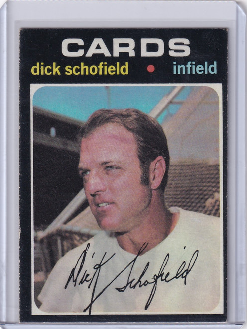 1971 Topps Baseball #396 Dick Schofield - St. Louis Cardinals