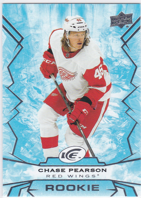 2022-23 Upper Deck Ice #130 Chase Pearson Rookie Detroit Red wings