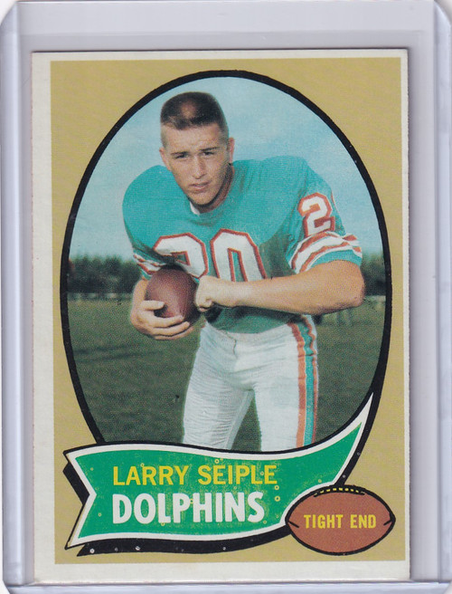 1970 Topps Football #94 Larry Seiple RC - Miami Dolphins