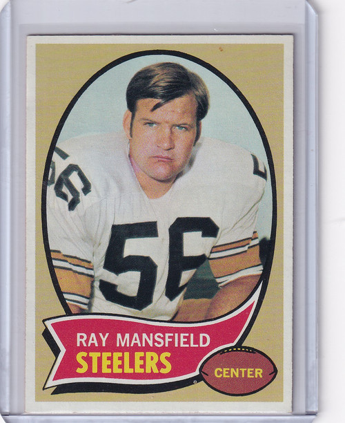 1970 Topps Football #107 Ray Mansfield RC - Pittsburgh Steelers