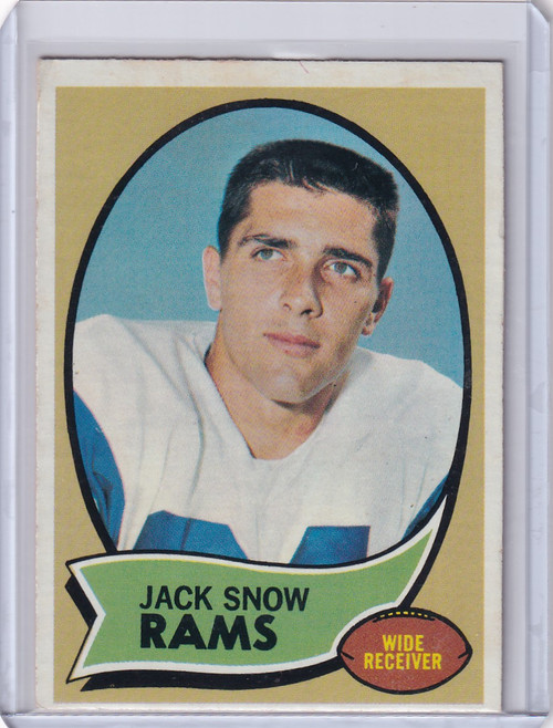 1970 Topps Football #44 Jack Snow - St Louis Rams