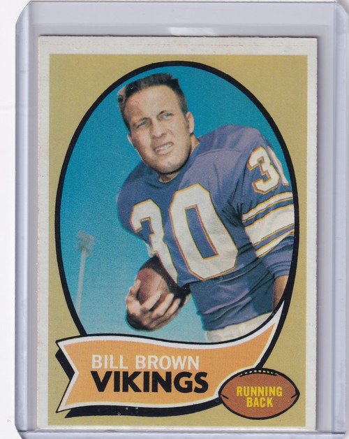 1970 Topps Football #83 Bill Brown - Minnesota Vikings