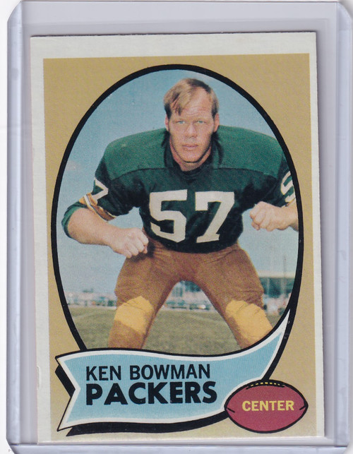 1970 Topps Football #79 Ken Bowman RC - Green Bay Packers