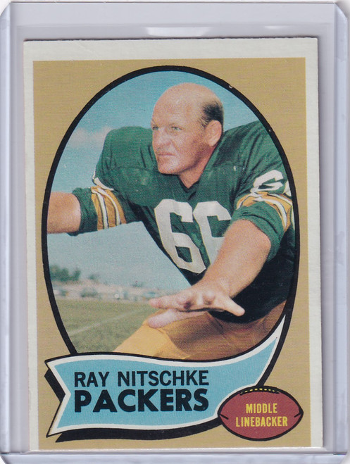 1970 Topps Football #55 Ray Nitschke - Green Bay Packers