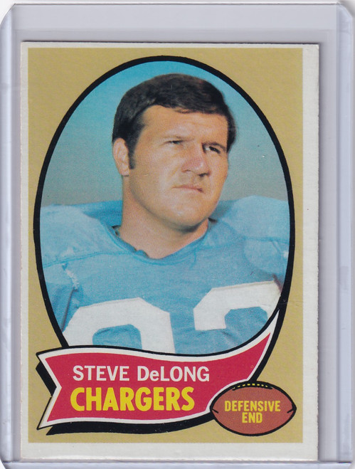 1970 Topps Football #49 Steve DeLong - San Diego Chargers