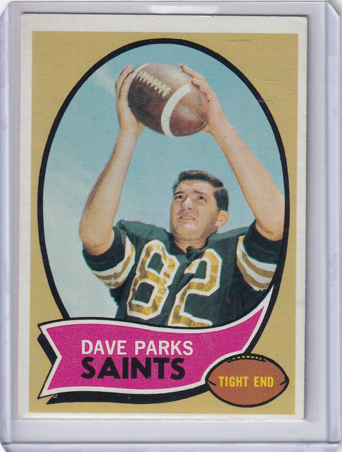 1970 Topps Football #74 Dave Parks - New Orleans Saints