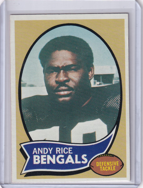 1970 Topps Football #42 Andy Rice RC - Cincinnati Bengals