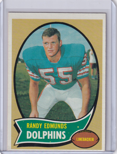 1970 Topps Football #34 Randy Edmunds RC - Randy Edmunds