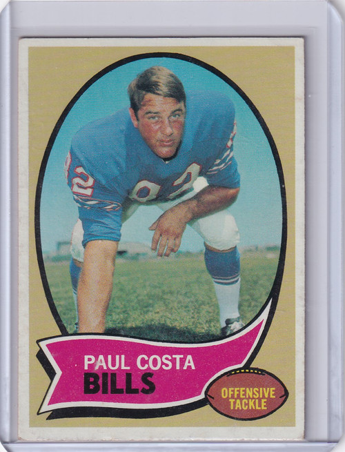 1970 Topps Football #36 Paul Costa - Buffalo Bills