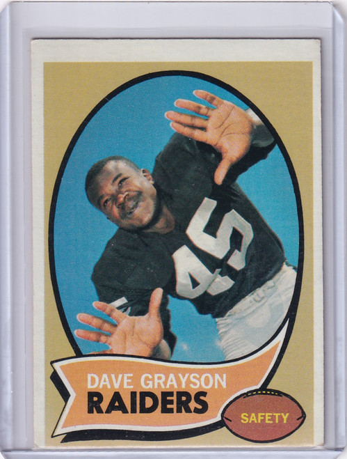 1970 Topps Football #31 Dave Grayson - Oakland Raiders