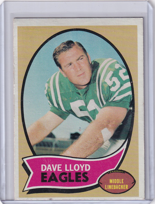 1970 Topps Football #21 Dave Lloyd - Philadelphia Eagles