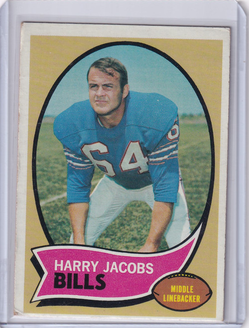 1970 Topps Football #13 Harry Jacobs - Buffalo Bills
