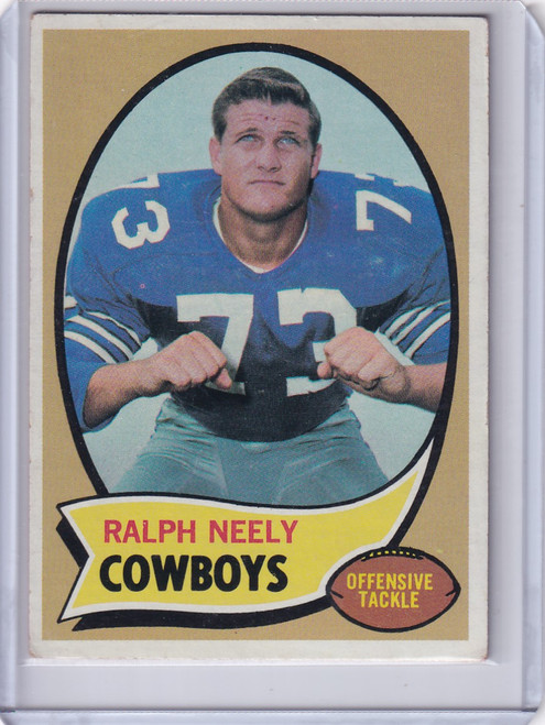 1970 Topps Football #4 Ralph Neely RC - Dallas Cowboys