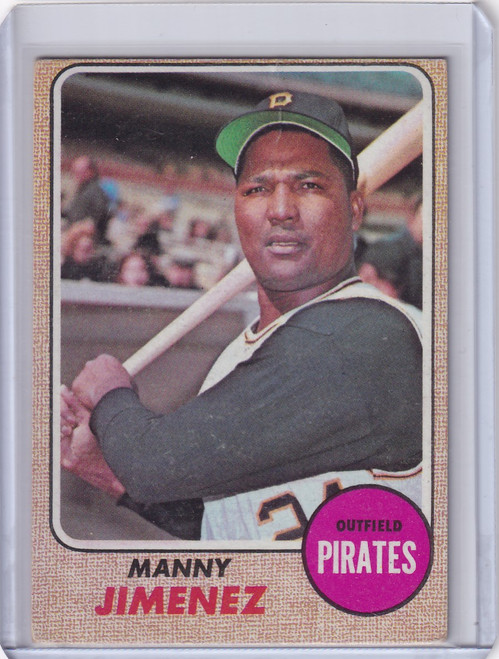 1968 Topps Baseball #538 Manny Jimenez - Pittsburgh Pirates