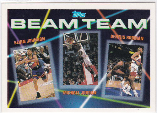 1993-94 Topps #3 Beam Team Michael Jordan Kevin Johnson Dennis Rodman