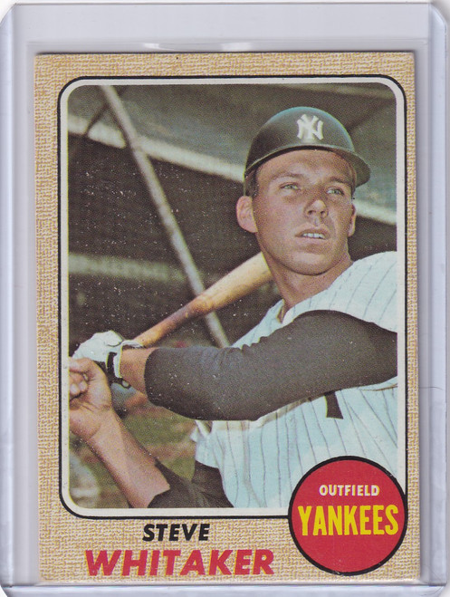 1968 Topps Baseball #383 Steve Whitaker - New York Yankees